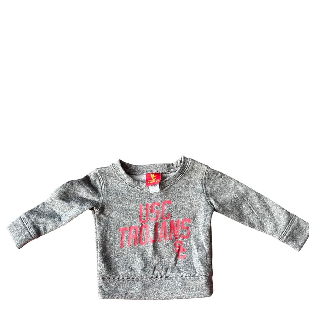 USC Trojans Sweatshirt Sweater kids‎ 3M Gray NCAA Fleece Pullover College